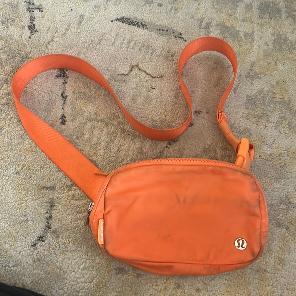 orange lulu fanny pack